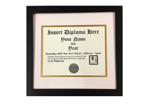 Diploma Frame Basic Black
